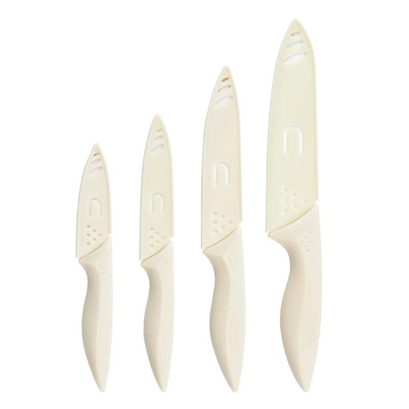 4 - Pieces Ceramic Kitchen Knife – Ultra Sharp Fruit, Vegetable & Meat Cutter with Protective Case - Utensil Lab
