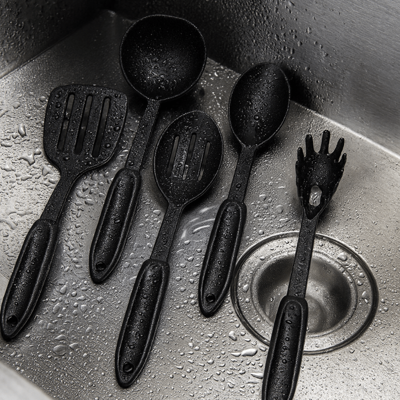 Heat - Resistant Nylon 5 - Piece Kitchen Utensil Set – Non - Stick, High - Temp Safe - Utensil Lab