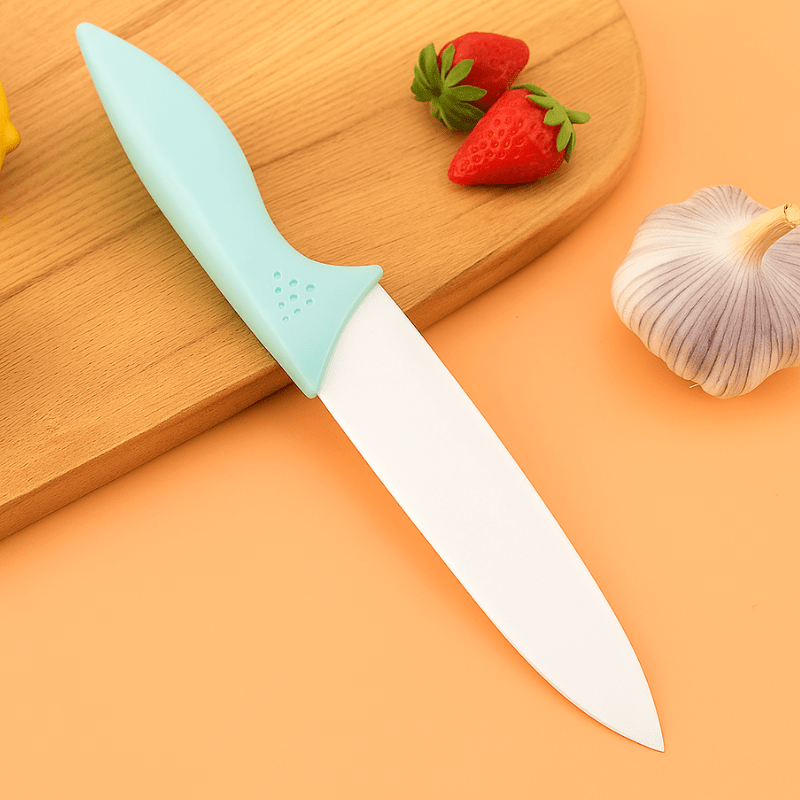 4 - Pieces Ceramic Kitchen Knife – Ultra Sharp Fruit, Vegetable & Meat Cutter with Protective Case - Utensil Lab