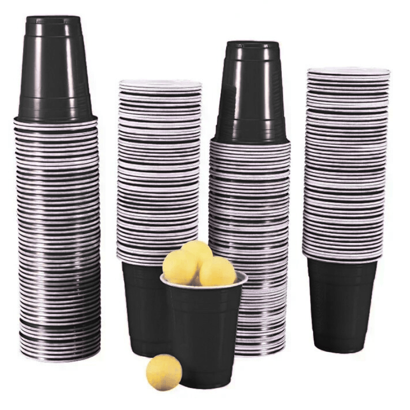 50 Pack 16 oz Disposable Plastic Party Cups – Beer Pong & Event Drinkware - Utensil Lab