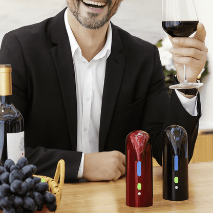 Electric Wine Aerator & Dispenser – Instant Aeration Pourer for Red & White Wine - Utensil Lab