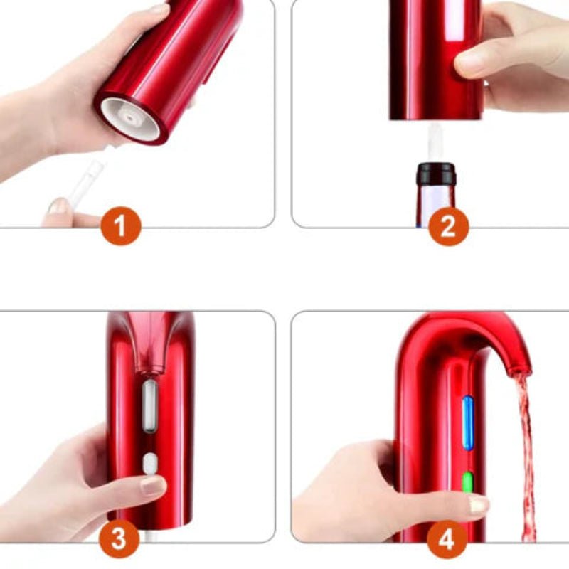 Electric Wine Aerator & Dispenser – Instant Aeration Pourer for Red & White Wine - Kitchen Utensils