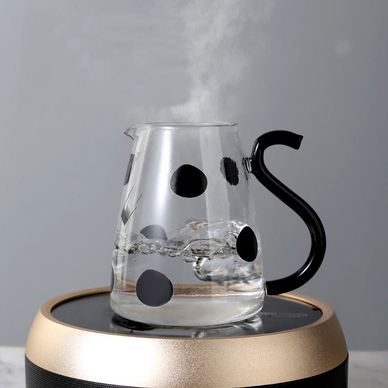 Glass Water Jug – Cute Cold Drink Pitcher with Lid & Glass Cup - Utensil Lab