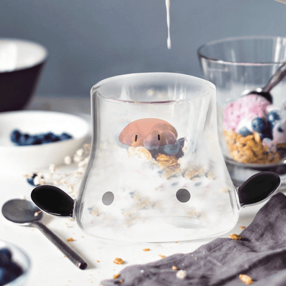 Glass Water Jug – Cute Cold Drink Pitcher with Lid & Glass Cup - Utensil Lab