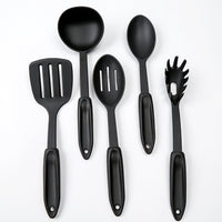 Heat - Resistant Nylon 5 - Piece Kitchen Utensil Set – Non - Stick, High - Temp Safe - Kitchen Utensils