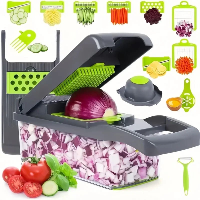 Multifunctional Vegetable Chopper – Kitchen Cutter & Slicer Set - Utensil Lab