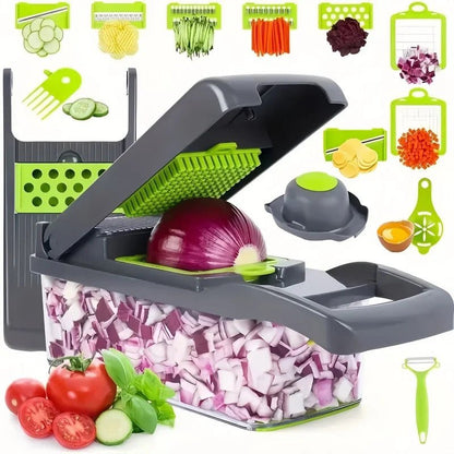 Multifunctional Vegetable Chopper – Kitchen Cutter & Slicer Set - Utensil Lab
