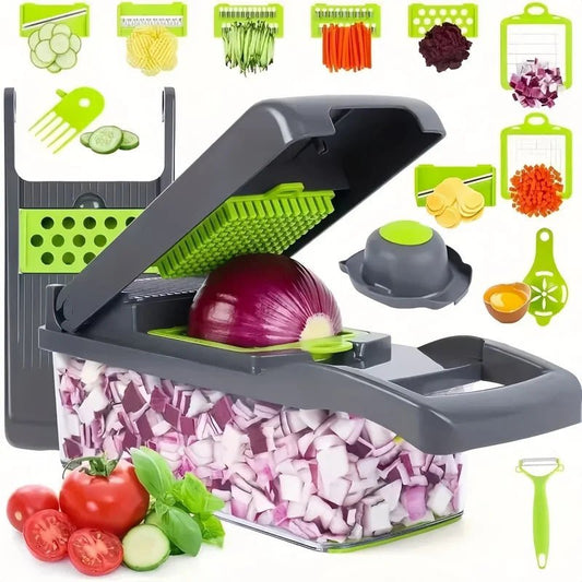 Multifunctional Vegetable Chopper – Kitchen Cutter & Slicer Set - Utensil Lab