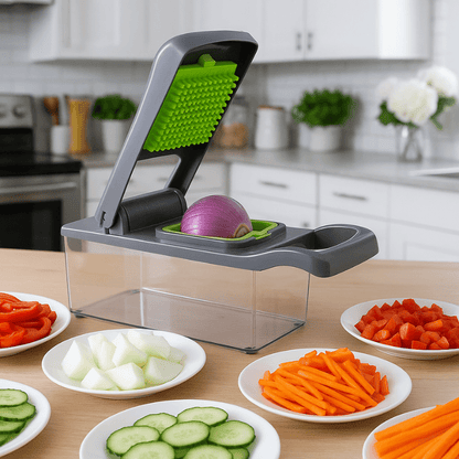 Multifunctional Vegetable Chopper – Kitchen Cutter & Slicer Set - Utensil Lab