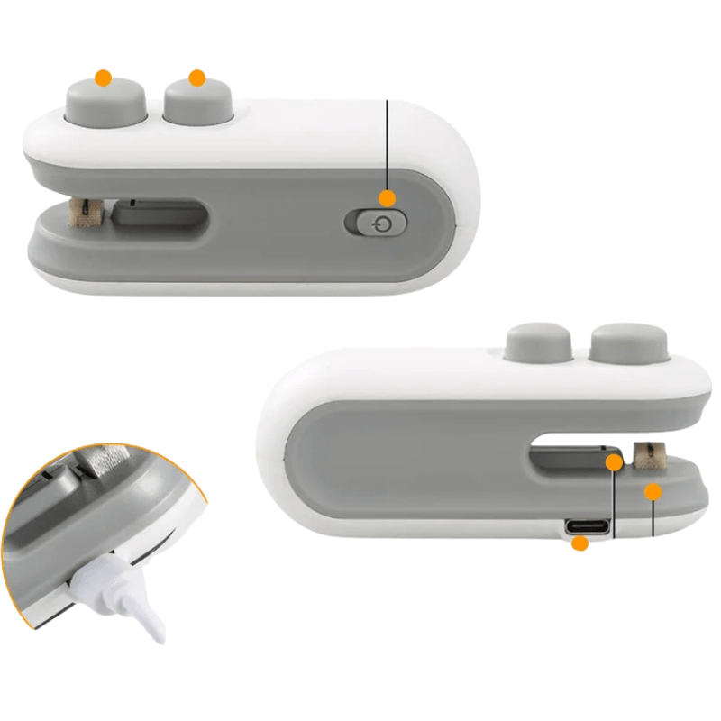Rechargeable 2 - in - 1 Magnetic Snack Bag Sealer - Utensil Lab