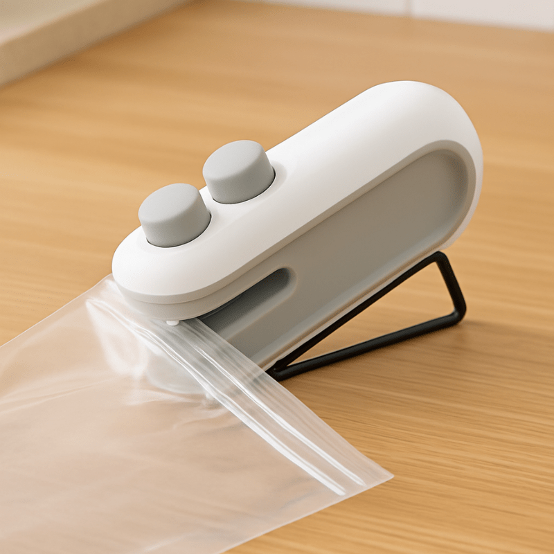 Rechargeable 2 - in - 1 Magnetic Snack Bag Sealer - Utensil Lab