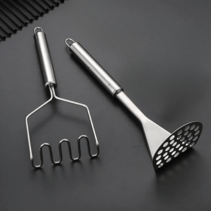 Stainless Steel Potato Masher – Manual Kitchen Gadget for Vegetables & Baby Food - Utensil Lab