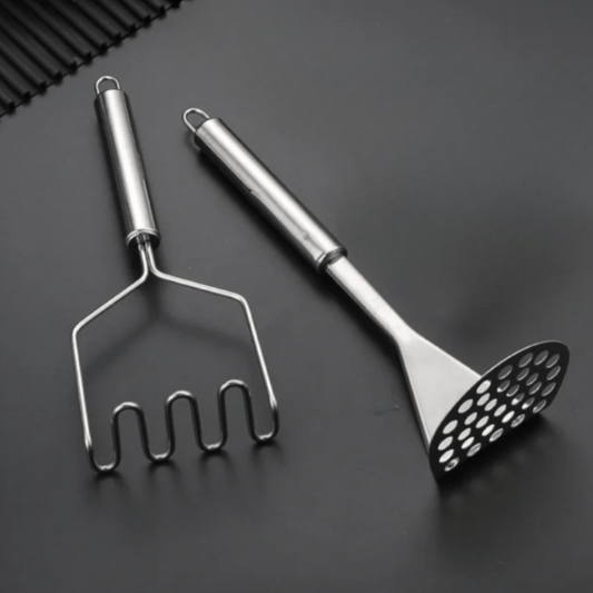 Stainless Steel Potato Masher – Manual Kitchen Gadget for Vegetables & Baby Food - Utensil Lab