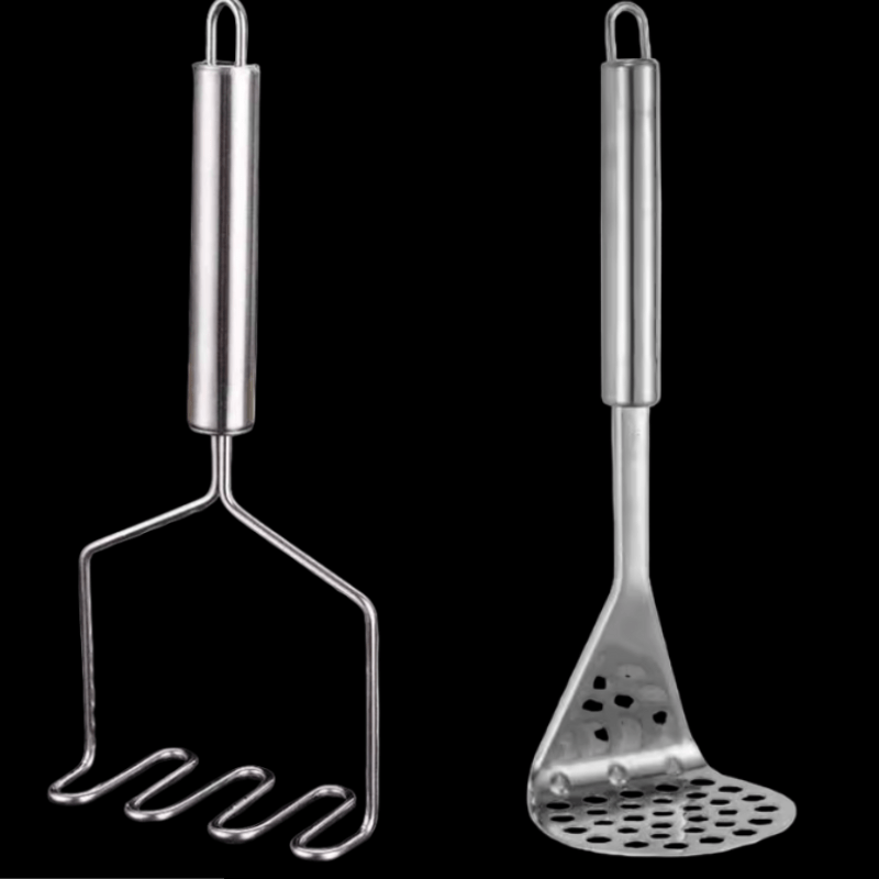Stainless Steel Potato Masher – Manual Kitchen Gadget for Vegetables & Baby Food - Utensil Lab