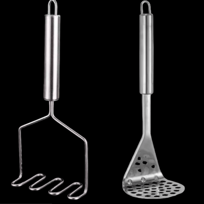 Stainless Steel Potato Masher – Manual Kitchen Gadget for Vegetables & Baby Food - Utensil Lab